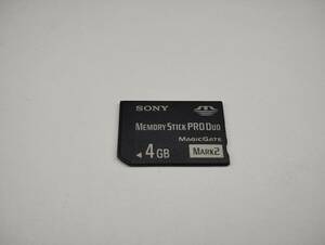 4GB　SONY　メモリースティックプロデュオ　MEMORY STICK PRO DUO　フォーマット済み メモリーカード