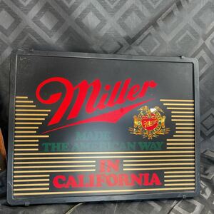 Miller Genuine Draft ミラービール 電光看板 照明 レトロ ガレージ ヴィンテージ アメリカ 雑貨 USA 店舗　什器