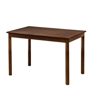 ダイニングテーブル 110cm 4人用 シンプル 作業台 デスクにも 木製マホガニー IT-J04 (DBR) ダークブラウン