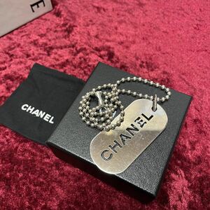 CHANEL シャネル くり抜き ドックタグ ネックレス