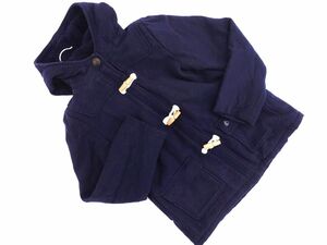 PETIT BATEAU プチバトー ウール混 ダッフル コート size140/紺 ◆■ ☆ dlb2 レディース