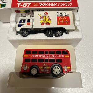 レア　レトロ　セガトイズ　ダイアペット　ミニカー　マクドナルド　トラック　バス　2点セット