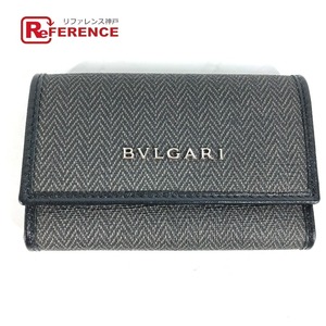 未使用 BVLGARI ブルガリ ウィークエンド 6連 鍵 キーケース グレー メンズ【中古】