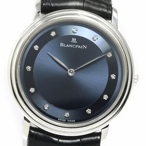 ブランパン Blancpain ヴィルレ ウルトラスリム PT950 12Pダイヤ 自動巻き メンズ _756396