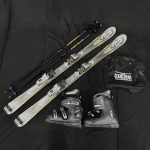 オムニ 2.5 スキー板 他 ゲン スキーブーツ ストック 等 スキー用品 まとめセット ウインタースポーツ関連用品