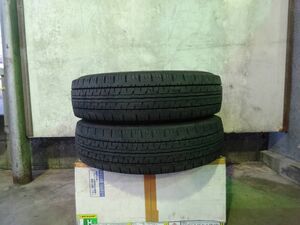 ダンロップ ENASAVE VAV01 195/80R15 107/105L LT 中古タイヤ 2本 2021年 日本製