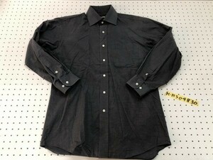 〈送料無料〉PLAYBOY プレイボーイ メンズ 胸ポケット カラーシャツ M-80 ダークグレー