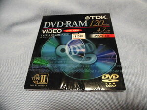 ●新品未開封●TDK DVD-RAM120min クリアシェル 4.7GB くり返し録画用 type２ DVD-RAM120VY2N