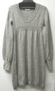 ツモリチサト：銀ラメ ニット ワンピース 2 ( 秋冬 エイネット セーター TSUMORI CHISATO WOOL Knit Silver Glitter Dress 2 