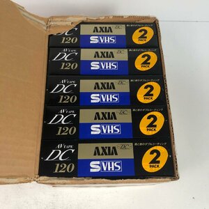 Y8-108八 VHS S-VHS １０本 未開封 箱あり ２本ｘ５パック AXIA ST-120X2 DC120 愛知 100サイズ
