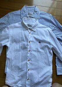 【中古美品】ヴィヴィアンウエストウッド マン　Vivienne Westwood MEN 長袖シャツ２枚セット４４（S）