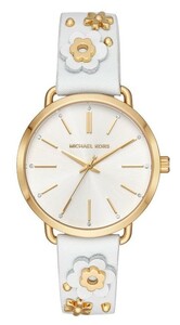 MICHAEL KORS MK2737 PORTIA WHITE/GOLD WHITE-LEATHER マイケルコース ホワイトレザー mk2737 ゴールド レディース アナログ時計