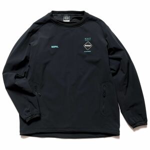 【新品タグ付き】 21AW 22 新品 FCRB f.c real bristol エフシーレアルブリストル SOPHNET ソフ LYCRA TRACK CREWNECK TOP ライクラ 黒色