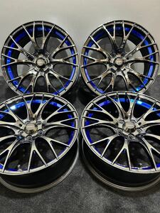 Weds Sport SA-20R BLCII 18インチ 7.5J +45 100 5H アルミホイール 4本 カローラスポーツ プリウス BRZ 86