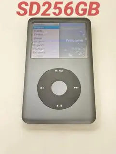 iPod classic 第7世代  HDD160GBからSD256GBにグレー