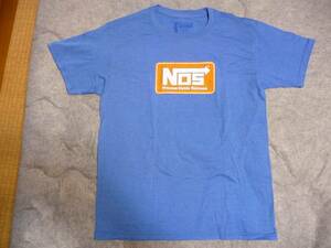 NOS ニトロ　タンク ボトル ボンベ Tシャツ　Mサイズ　青色　限定１着　ワイルドスピード　ライセンス品　Nitrous Oxide Systems 希少