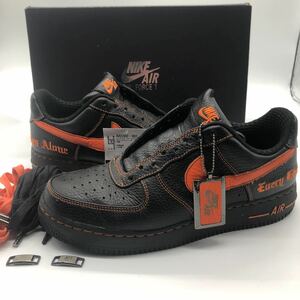 NIKE X VLONE(ヴィローン) AIR FORCE 1 LOW VLONE ブラックX オレンジ 26cm/US8