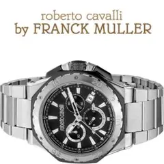 フランク ミュラー＆Rカヴァリ BY FRANCK MULLER黒 メンズ腕時計