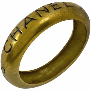 シャネル CHANEL ロゴ バングル 腕輪 バングル GP ゴールド レディース 【中古】