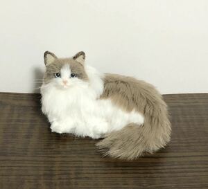 ラグドール　猫　羊毛フェルト　フェイクファー　ハンドメイド 