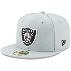 【7.1/2】 NEWERA ニューエラ LasVegas ラスベガス RAIDERS レイダース Grey グレー 59Fifty キャップ 帽子 NFL アメフト USA正規品