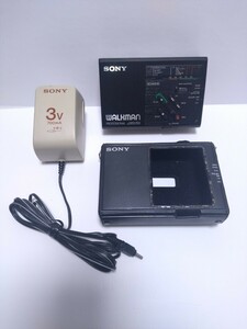 希少！動作品 SONY ソニー ◆ WALKMAN ウォークマン WM-D3 カセットプレーヤー カバー ACアダプター付き AC-D2L メタルテープ対応