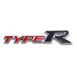 エンブレム TYPE-R ステッカー カスタム パーツ カー用品 3D プレミアム バックドア 外装パーツ レッド×ブラック