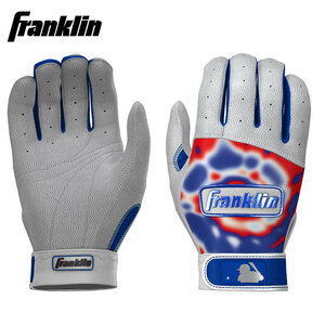 【海外限定カラー】フランクリン Franklin 一般バッティング手袋 大人用 PRO CLASSIC ギア 両手用 ホワイト ロイヤルブルー fr-21433416s