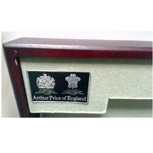 【英国王室御用達】 Arthur Price of England 最高位ブランド◆シルバーカトラリーボックス◆銀器キャビネット 収容箱 Box 本物 レア 珍品