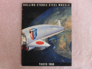B1902♪ローリングストーンズ1990年東京公演パンフレット ROLLING STONES STEEL WHEELS TOKYO