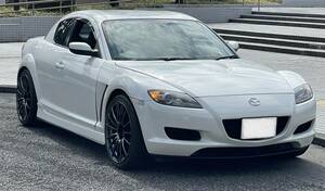 マツダRX8 TYPE S ６MT　平成16年　13万キロ時E/G OH　現在159400キロ　19インチ新同アルミ　265タイヤ9部山　ツライチ　検6年8月