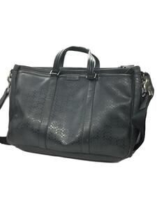 COACH◆トートバッグ/レザー/BLK/総柄/F70936