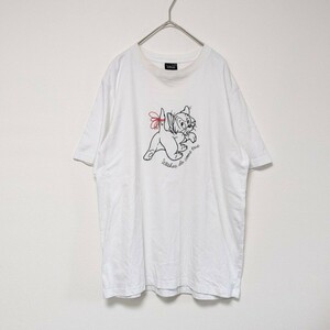 Disney　ディズニー　猫　フィガロ　ピノキオ　Tシャツ　プリント　Ｌピノキオに出てくる猫、フィガロが描