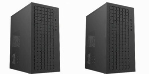 ★送料無料★★新品★コンパクトPC ケース2個セット ● MicroATX M-ATX　ブラック