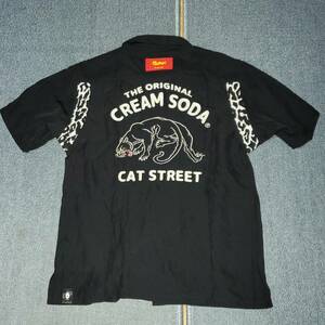 クリームソーダ　ボーリングシャツ　ピンクドラゴン　CREAM SODA ロカビリー