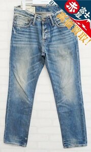 3P5501/アバクロンビー&フィッチ ユーズド加工デニム ABERCROMBIE&FITCH