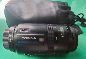 レンズ　COSINA コシナ AF ZOOM LENS 75-200/4.5　MC　MACRO　動作未確認　ジャンク品