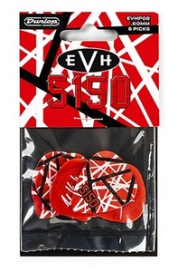 【新品】Jim Dunlop(ジムダンロップ) / EVH(ヴァン・ヘイレン) MAX-GRIP PICKS（マックスグリップ）0.60mm　EVHP08 6枚セット