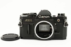 シャッター鳴きなし動作品 Canon AE-1 Black Body MF SLR Film Camera ブラック ボディ MF一眼レフ フィルムカメラ / キヤノン ※1 #1828