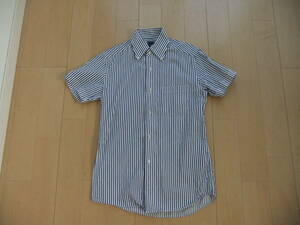 サイズＳ 日本製 シップス シャツSHIPS MADE IN JAPAN 100%cotton STRIPE SHIRTS 