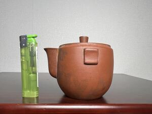 煎茶道具 急須 朱泥 宝瓶 時代物 中国宜興 唐物 紫砂 茶器 中国古玩 