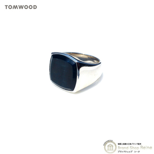 トムウッド （TOM WOOD） Cushion Ring クッション リング ブルーホークアイ シルバー 925 指輪 #52 12号 R74HQBHE01S925（新品）