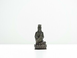【橋】金銅薬師如来坐像 豆仏 懐中仏 仏教美術 明時代 清朝 室町時代 江戸時代