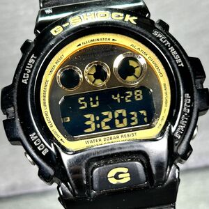 CASIO カシオ G-SHOCK ジーショック DW-6900CB-1 腕時計 クオーツ デジタル 多機能 ブラック×ゴールド 新品電池交換済み 動作確認済み