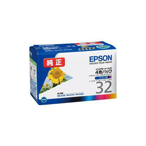 まとめ得 EPSON 純正インクカートリッジ 4色セット IC4CL32 x [2個] /l