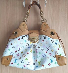 ●LOUIS VUITTON●ハンドバッグ●モノグラム マルチカラー ウルスラ ブロン●USED!!