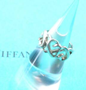 Tiffany & Co. ティファニー トリプルラビングハート リング 指輪 スターリングシルバー925 銀 4.4g サイズ47 4030