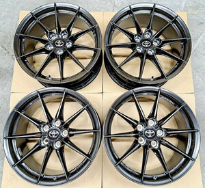 【新車外し】トヨタ GR ヤリス 純正 RZ ハイパフォーマンス 専用 BBS ホイール 4本セット 8.0J 114.3 鍛造 ブレンボ 納車前外し 超極上品