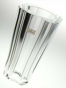 n196 Baccarat バカラ クリスタル ディアン カット 大型 ベース 花瓶 飾壷 25cm 5kg