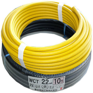 70000-262　22スケ　30m（黄色20m／黒10m）溶接用WCT　キャブタイヤ/キャプタイヤケーブル